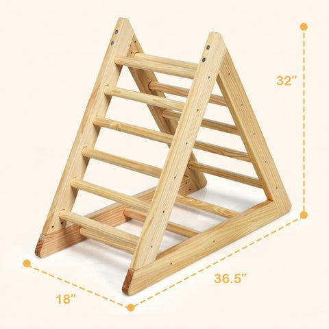 Wooden Climbing Pikler Triangle Ladder for Toddler Step Training