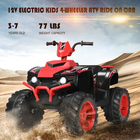 12V Kids 4-Wheeler ATV Quad Ride On Car -Red