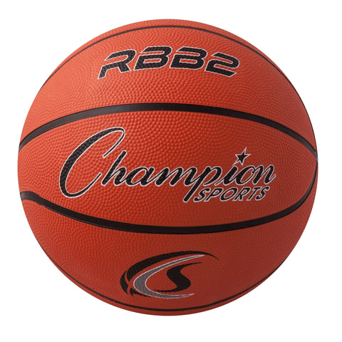 Junior Rubber Basketball, Orange, Pack of 3