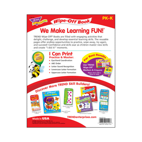 I Can Print Book and Crayons Reusable Wipe-Off® Activity Set