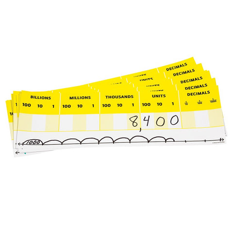 Desktop Place Value Card, Pack of 10