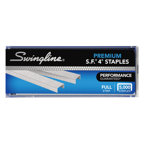 S.F.® 4® Premium Staples, 1/4" Length, 210 Per Strip, Box of 5000