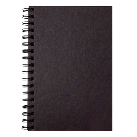 Create Your Own Cover Sketch Diary, Black Chip Cover, 9" x 6", 50 Sheets, Pack of 6