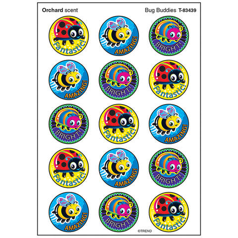 Bug Buddies/Orchard Stinky Stickers®, 60 Per Pack, 6 Packs