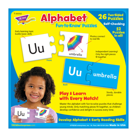 Alphabet Fun-to-Know® Puzzles