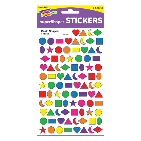 Basic Shapes superShapes Stickers, 800 ct