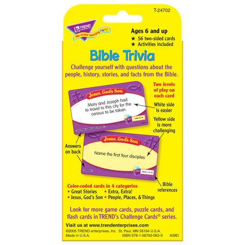 Bible Trivia Challenge Cards®