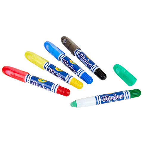 Washable Window Crayons, 5 Count