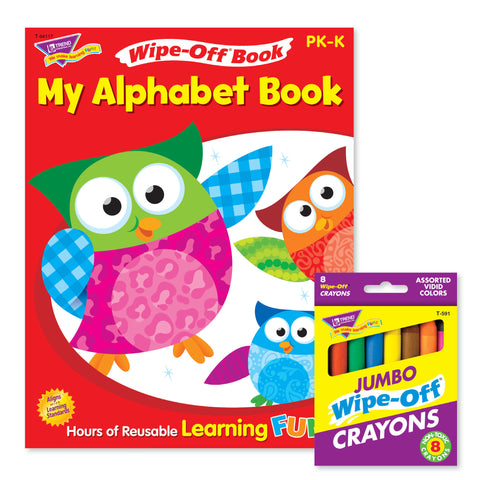 My Alphabet Book and Crayons Reusable Wipe-Off® Activity Set, 2 Sets