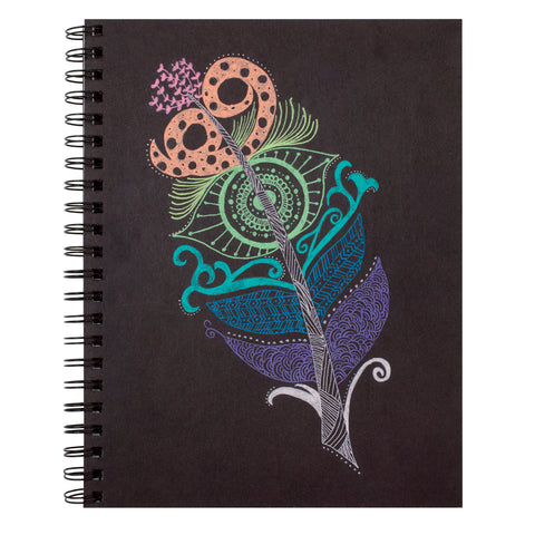 Create Your Own Cover Sketch Diary, Black Chip Cover, 11" x 8-1/2", 50 Sheets