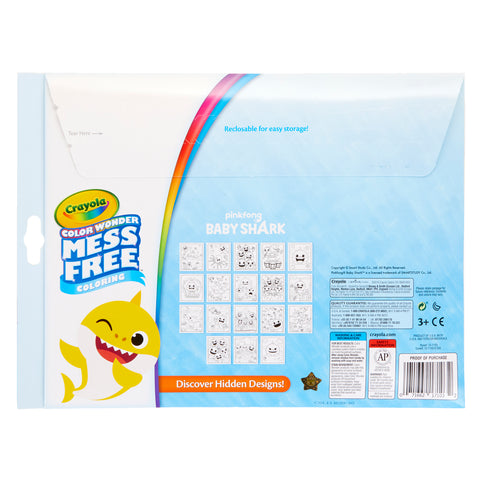 Color Wonder Mess Free Coloring Pad & Markers, Baby Shark