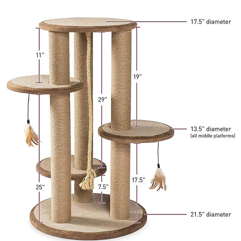 Prevue Pet Kitty Power Paws Multi-tier Cat Scratching Post