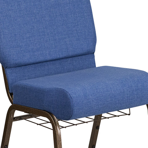 Crimson Fabric Church Chair