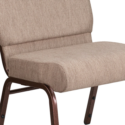 Crimson Fabric Church Chair