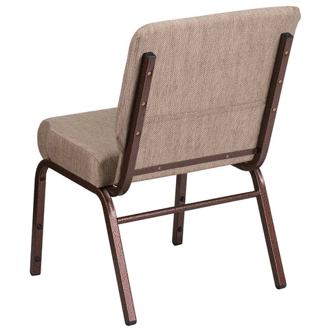 Crimson Fabric Church Chair