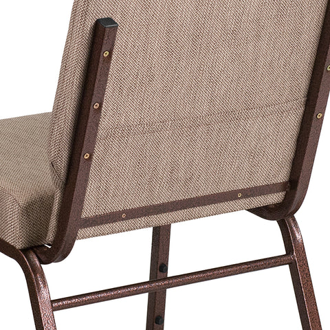 Crimson Fabric Church Chair