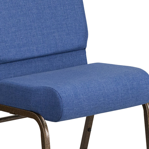 Crimson Fabric Church Chair