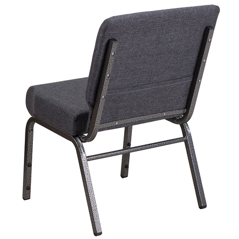 Crimson Fabric Church Chair