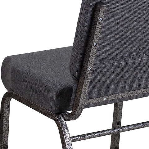 Crimson Fabric Church Chair