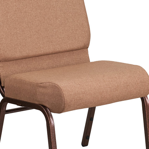 Crimson Fabric Church Chair