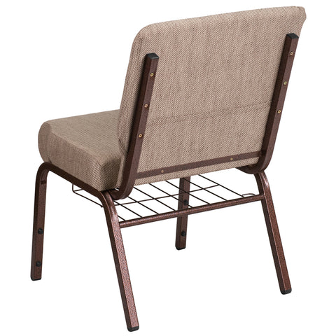 Crimson Fabric Church Chair