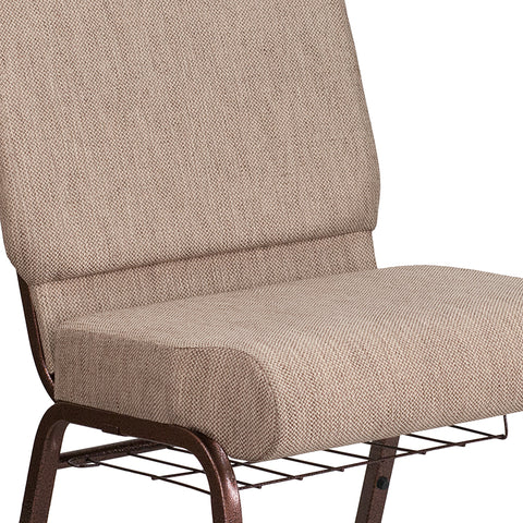 Crimson Fabric Church Chair