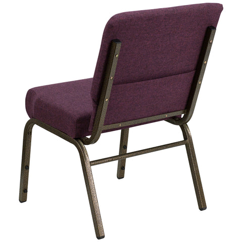 Crimson Fabric Church Chair