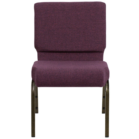 Crimson Fabric Church Chair