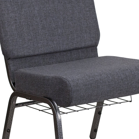 Crimson Fabric Church Chair