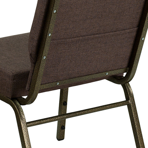 Crimson Fabric Church Chair