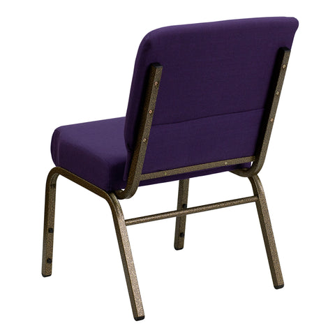 Crimson Fabric Church Chair