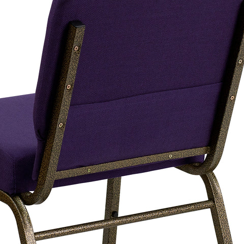 Crimson Fabric Church Chair