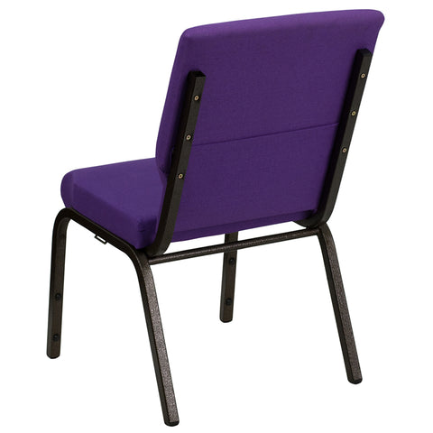 Purple Fabric Church Chair