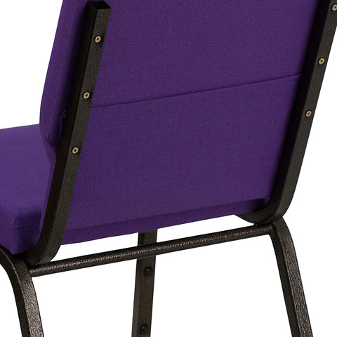 Purple Fabric Church Chair