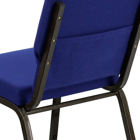 Purple Fabric Church Chair