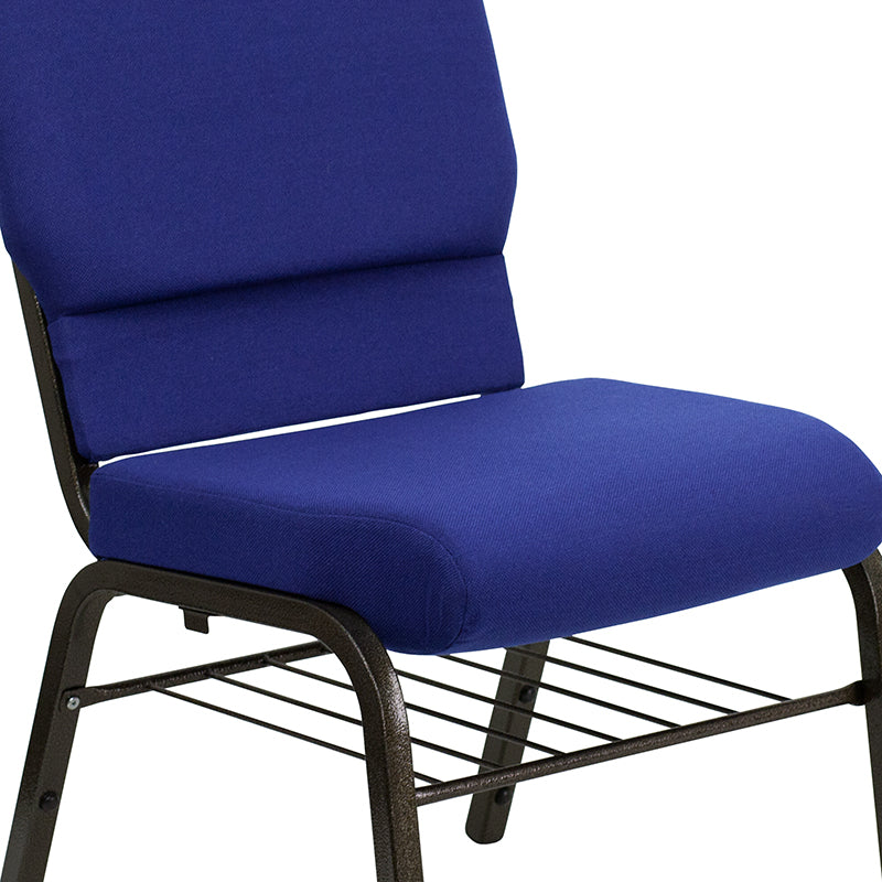 Purple Fabric Church Chair