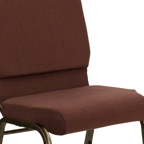 Red Fabric Church Chair