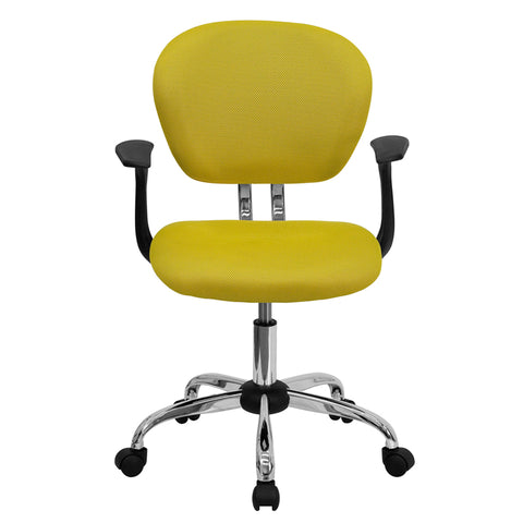 Yellow Mid-Back Task Chair