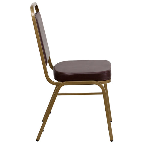 Burgundy Vinyl Banquet Chair