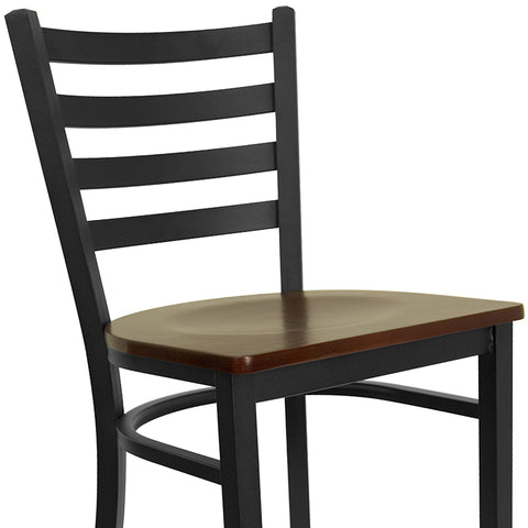 Black Ladder Stool-Wal Seat