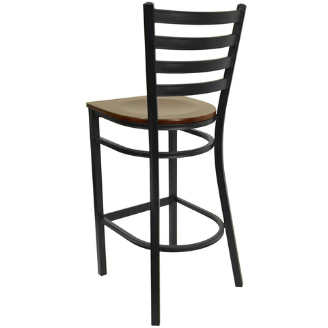 Black Ladder Stool-Wal Seat