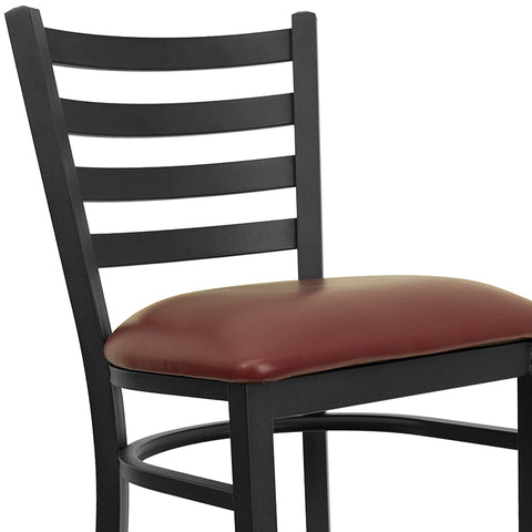 Black Ladder Stool-Wal Seat