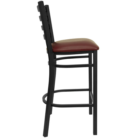 Black Ladder Stool-Wal Seat