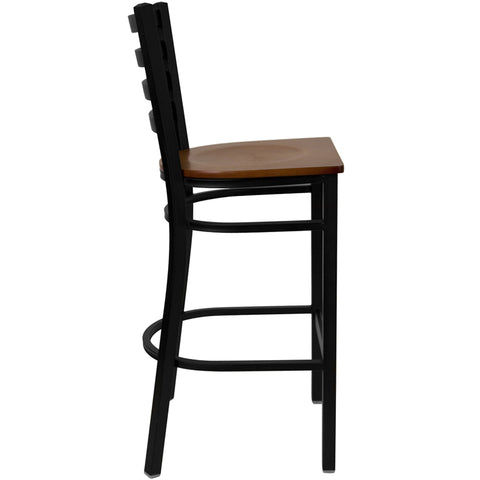 Black Ladder Stool-Wal Seat