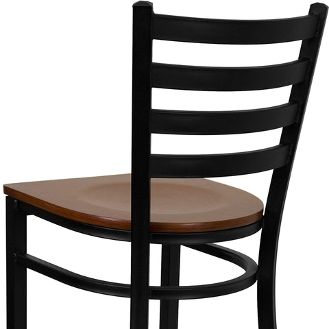 Black Ladder Stool-Wal Seat