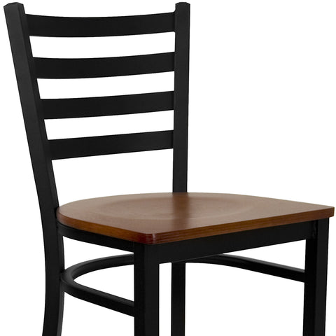 Black Ladder Stool-Wal Seat