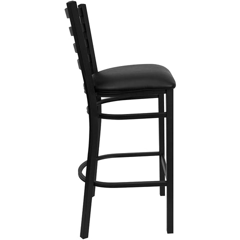 Black Ladder Stool-Wal Seat