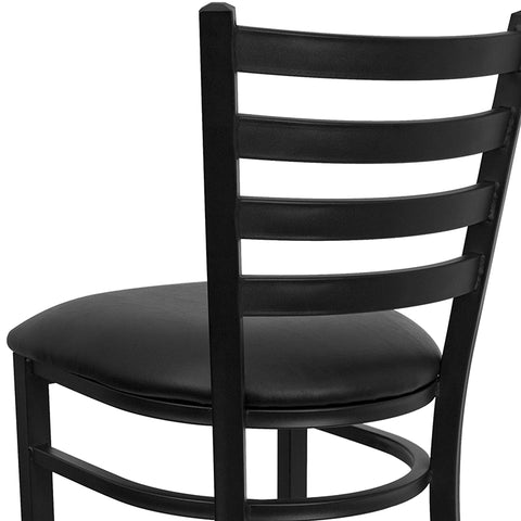 Black Ladder Stool-Wal Seat