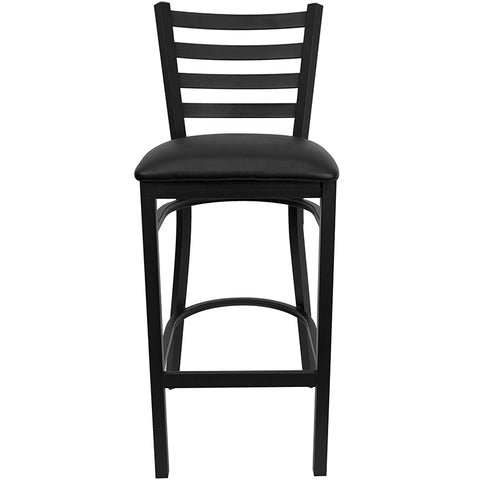 Black Ladder Stool-Wal Seat