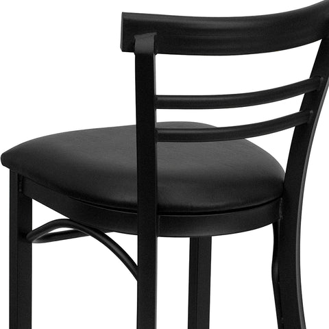 Black Ladder Stool-Wal Seat